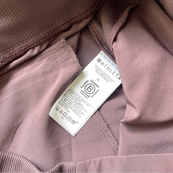 Athleta Purple Brooklyn Ankle Damask Mauve Lightweight Pants - Picture 5 of 5